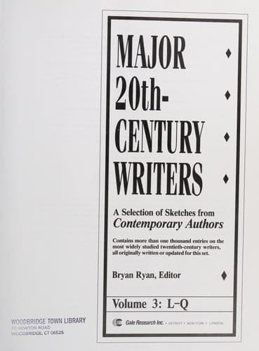 Tapa de Major 20th-century writers