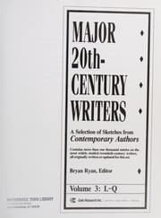 Tapa de Major 20th-century writers