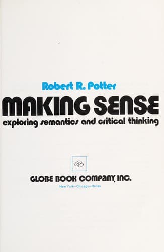 Tapa de Making sense