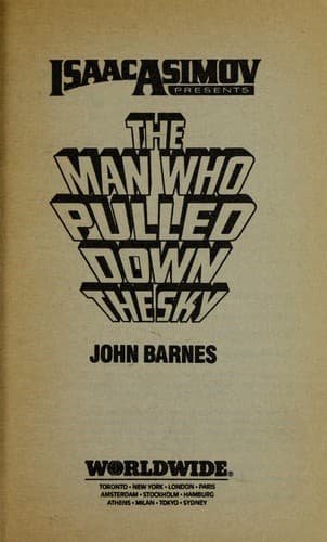 Tapa de The man who pulled down the sky