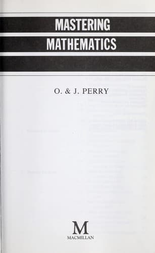 Tapa de Mastering mathematics