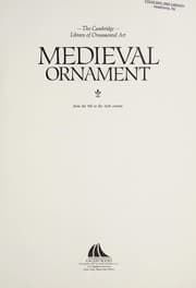 Tapa de Medieval ornament from the 9th to the 16th century