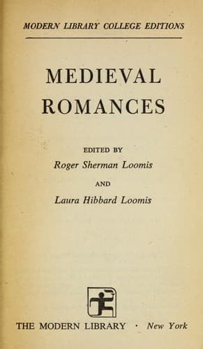 Tapa de Medieval romances