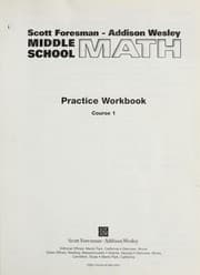 Tapa de Scott Foresman-Addison Wesley middle school math