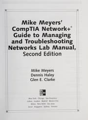Tapa de Mike Meyers' CompTIA network+ guide to managing and troubleshooting networks lab manual
