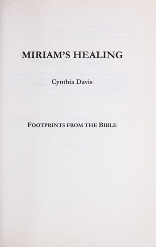 Tapa de Miriam's healing