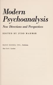 Tapa de Modern psychoanalysis