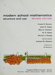 Tapa de Modern school mathematics