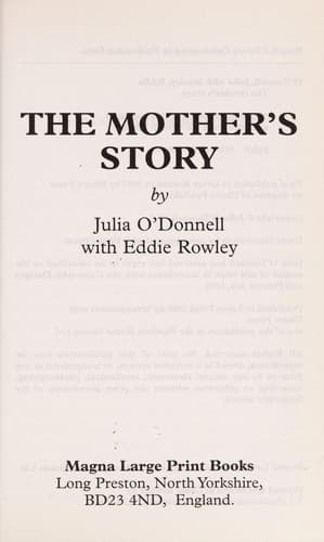 Tapa de The mother's story