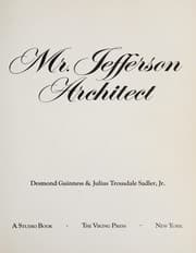 Tapa de Mr. Jefferson, architect