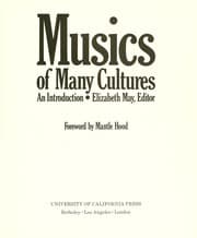 Tapa de Musics of many cultures