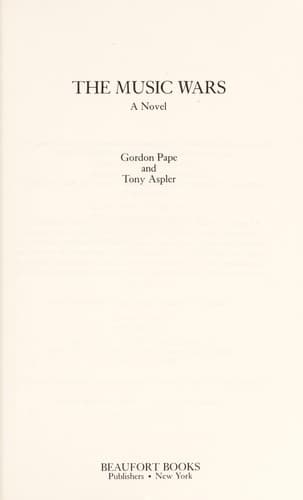 Tapa de The music wars : a novel