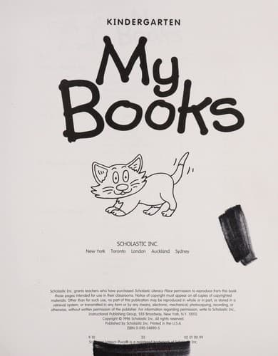 Tapa de My books