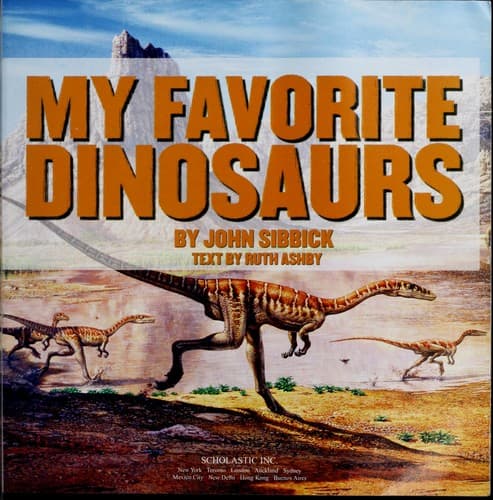 Tapa de My favorite dinosaurs