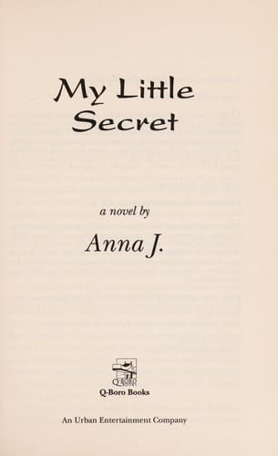 Tapa de My little secret