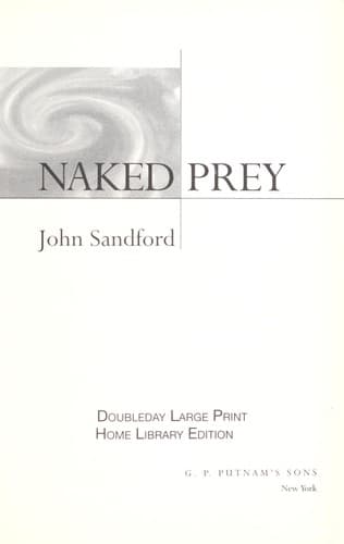 Tapa de NAKED PREY (Large Print Edition)