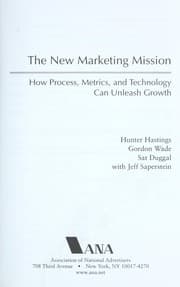 Tapa de The new marketing mission