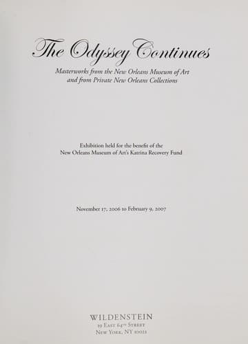Tapa de The odyssey continues