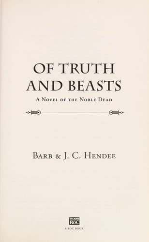 Tapa de Of truth and beasts