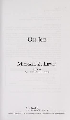 Tapa de Oh Joe