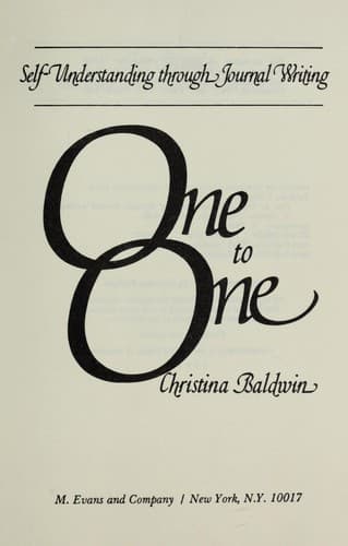 Tapa de One to one : self-understanding through journal writing