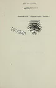 Tapa de The Pentagon Papers ; the Defense Department history of United States decisionmaking on Vietnam
