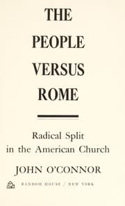 Tapa de The people versus Rome; radical split in the American church