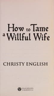 Tapa de How to tame a willful wife