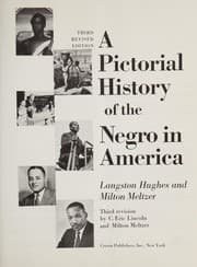 Tapa de A pictorial history of the Negro in America
