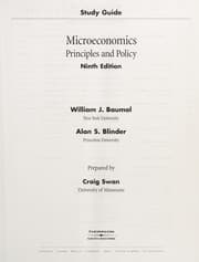 Tapa de Study guide microeconomics principles and policy