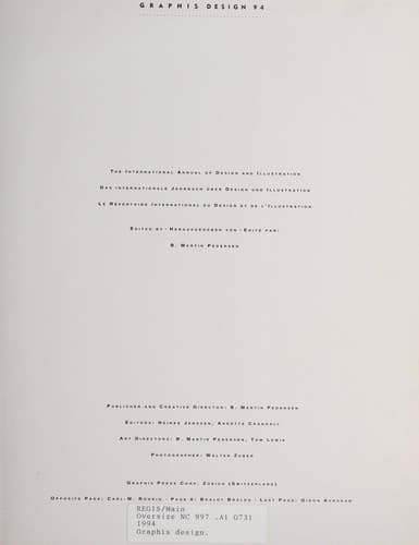 Tapa de Graphis design 94