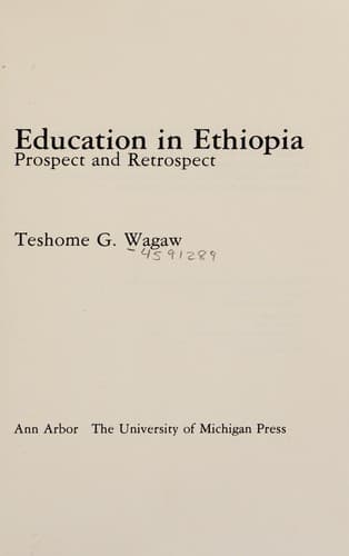 Tapa de Education in Ethiopia