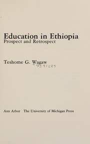 Tapa de Education in Ethiopia