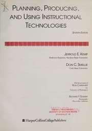 Tapa de Planning, producing, and using instructional technologies