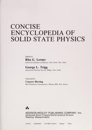 Tapa de Concise encyclopedia of solid state physics
