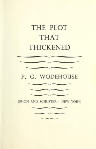 Tapa de The plot that thickened