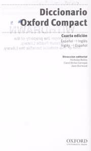 Tapa de Pocket Oxford Spanish dictionary = Diccionario Oxford compact