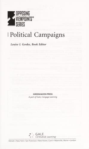 Tapa de Political campaigns