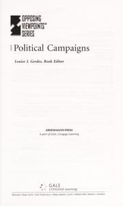 Tapa de Political campaigns