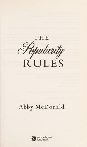Tapa de The popularity rules