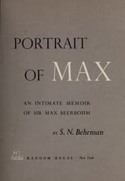 Tapa de Portrait of Max; an intimate memoir of Sir Max Beerbohm