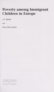 Tapa de Poverty among immigrant children in Europe