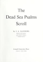 Tapa de The Dead Sea Psalms scroll