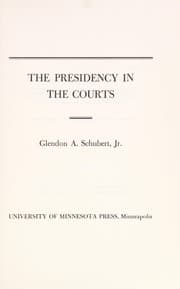 Tapa de The Presidency in the courts