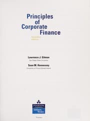 Tapa de Principles of corporate finance