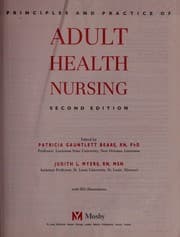 Tapa de Principles and practice of adult health nursing