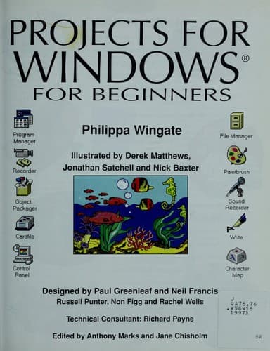 Tapa de Projects for Windows for Beginners (Computer Guides)