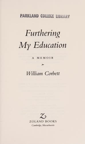 Tapa de Furthering my education