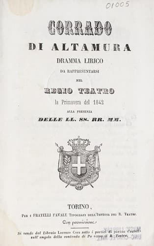 Tapa de Corrado di Altamura