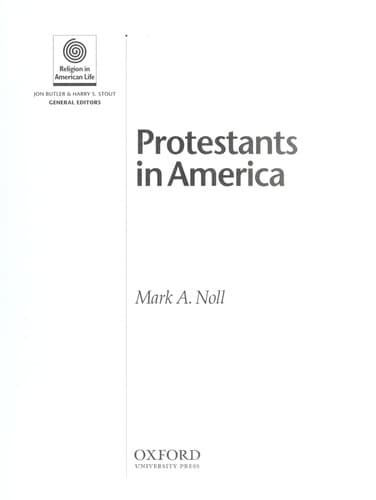 Tapa de Protestants in America